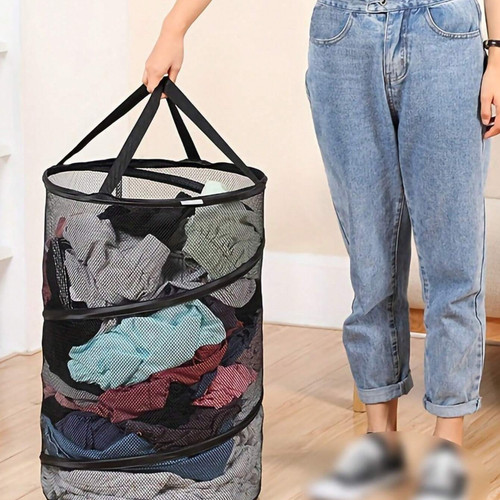 Foldable laundry hamper basket - laundry,