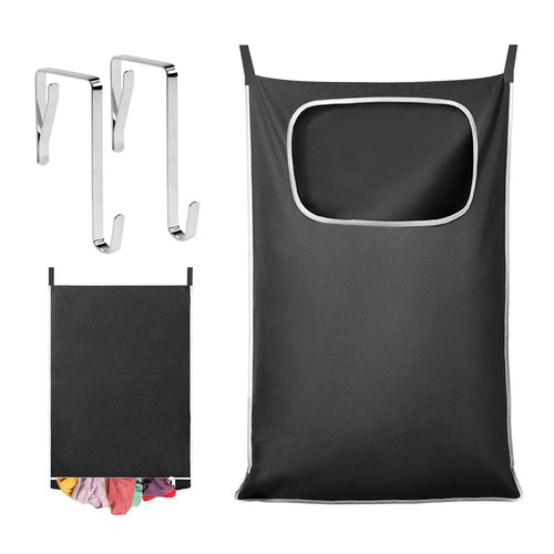 Hanging laundry hamper over - laundry, hamper,